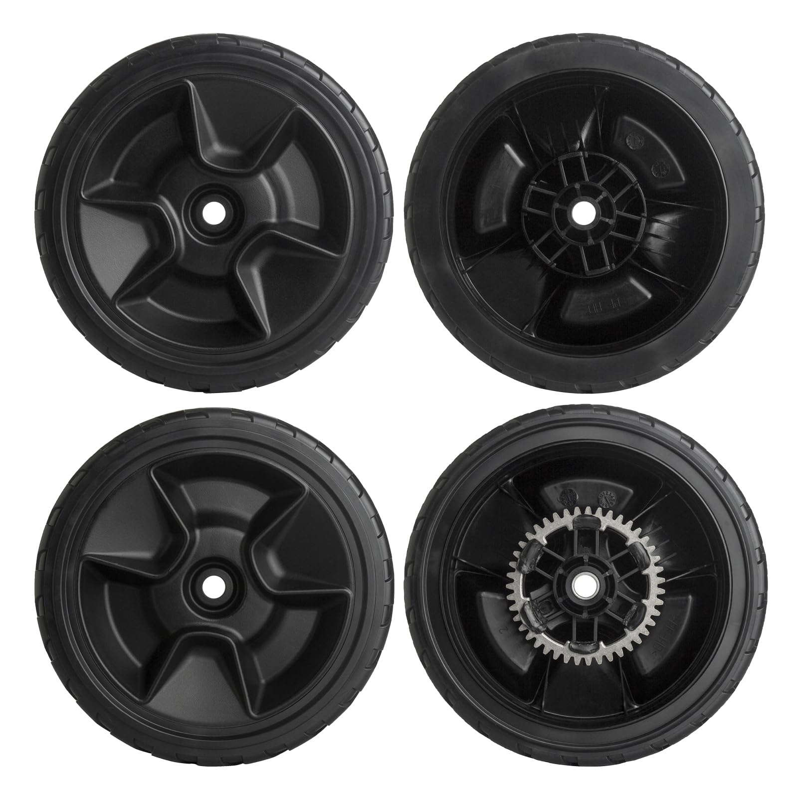 ZALANA front and rear wheels kit front view shows fit and robust gear engagement benefit