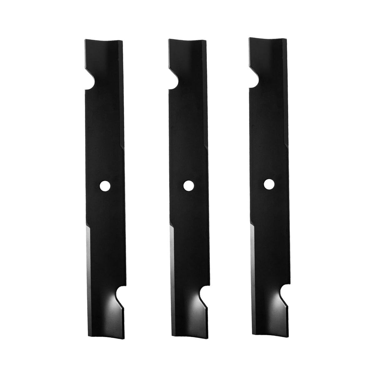ZALANA front view of three replacement blades restoring cutting performance