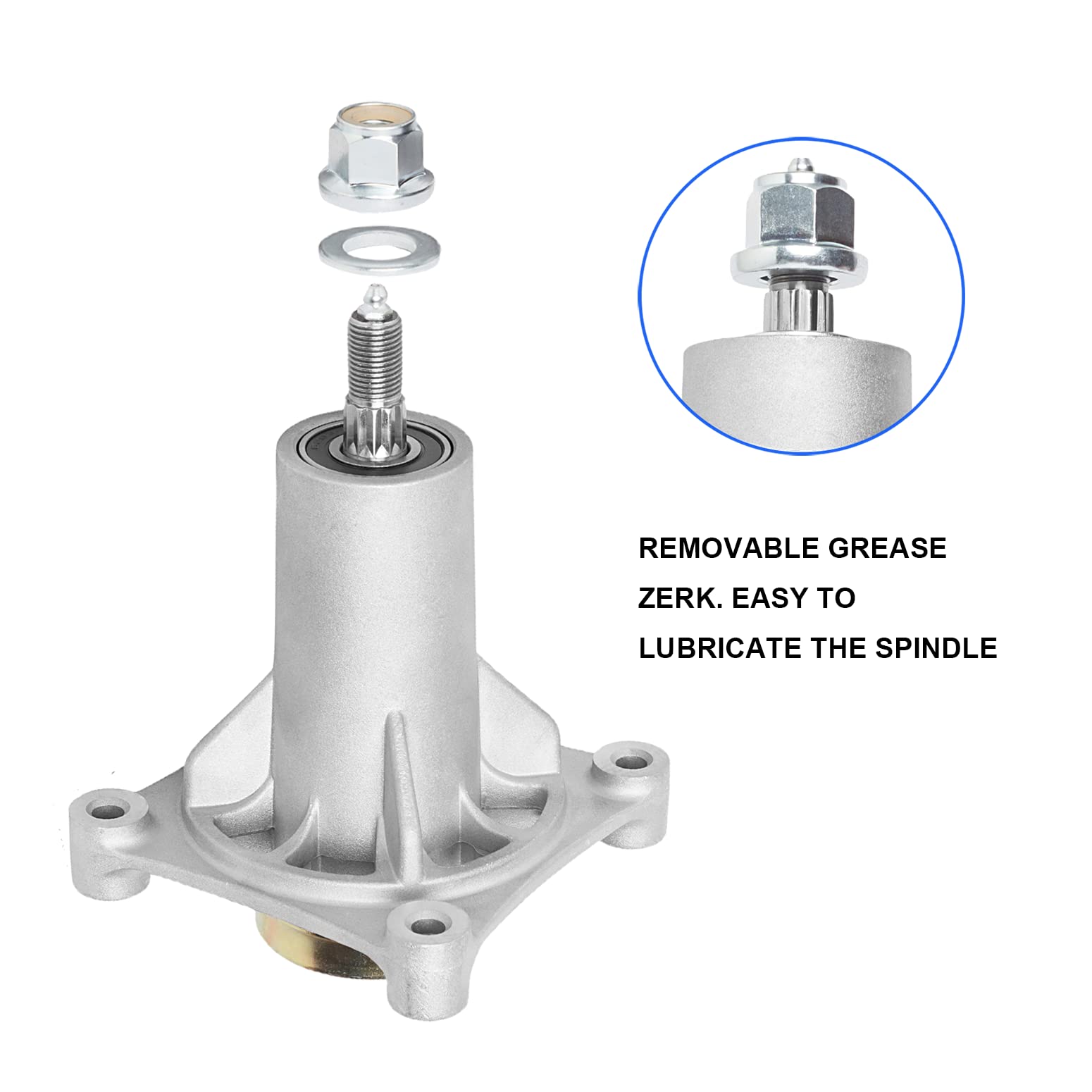 ZALANA installation hardware layout with bolts and nuts for straightforward replacement