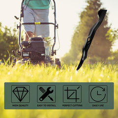 ZALANA blade installed on mower deck demonstrating restored cutting function
