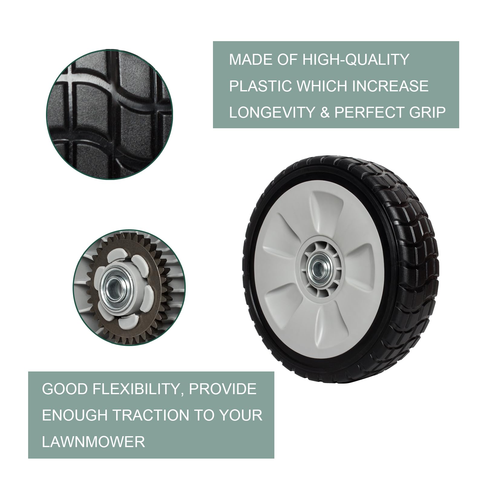 ZALANA wheels installed on Honda mower restoring smooth movement