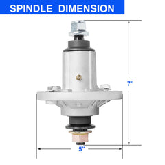 ZALANA spindle close-up of bearing area and grease fitting for easy maintenance