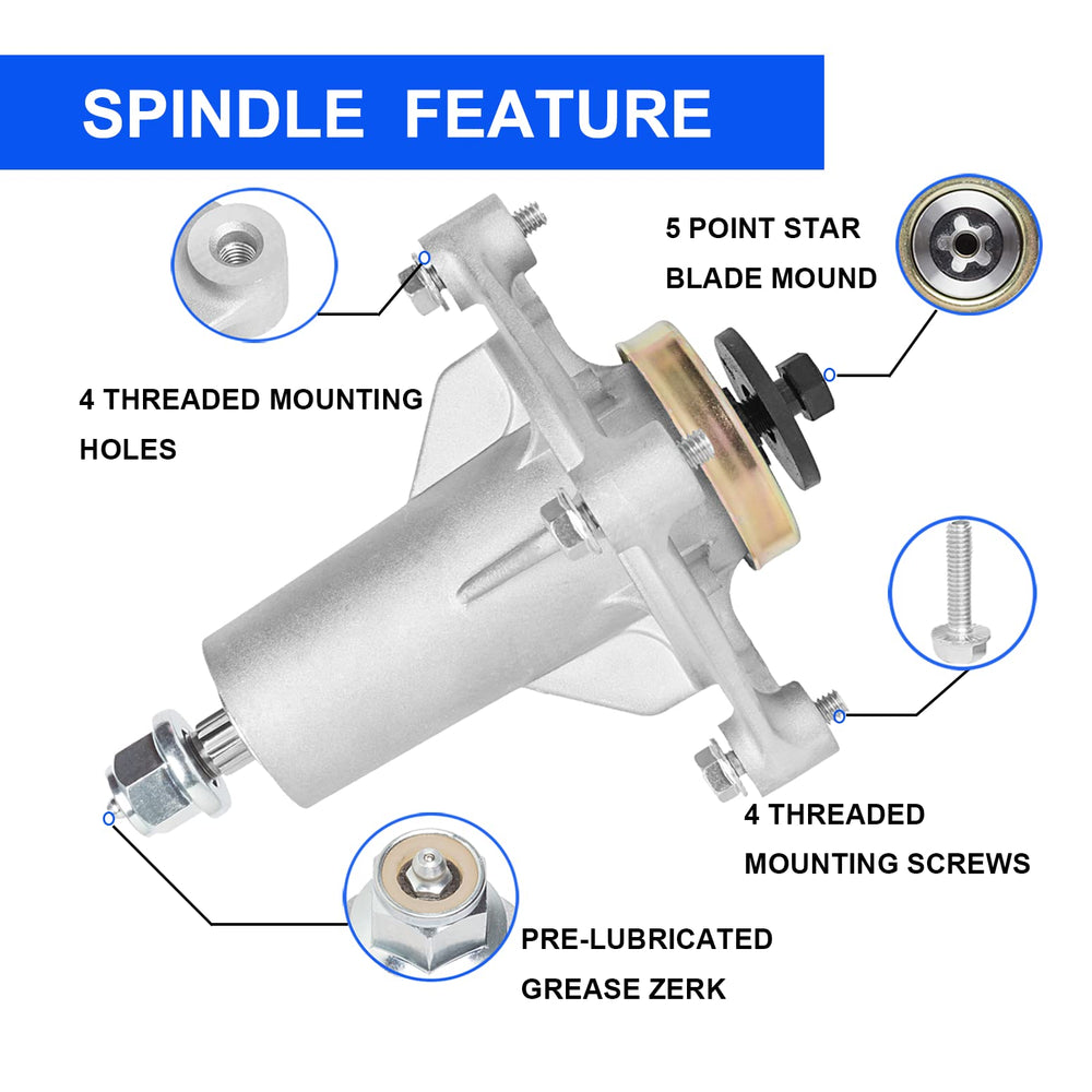 ZALANA spindle grease fitting closeup for easy maintenance and extended life