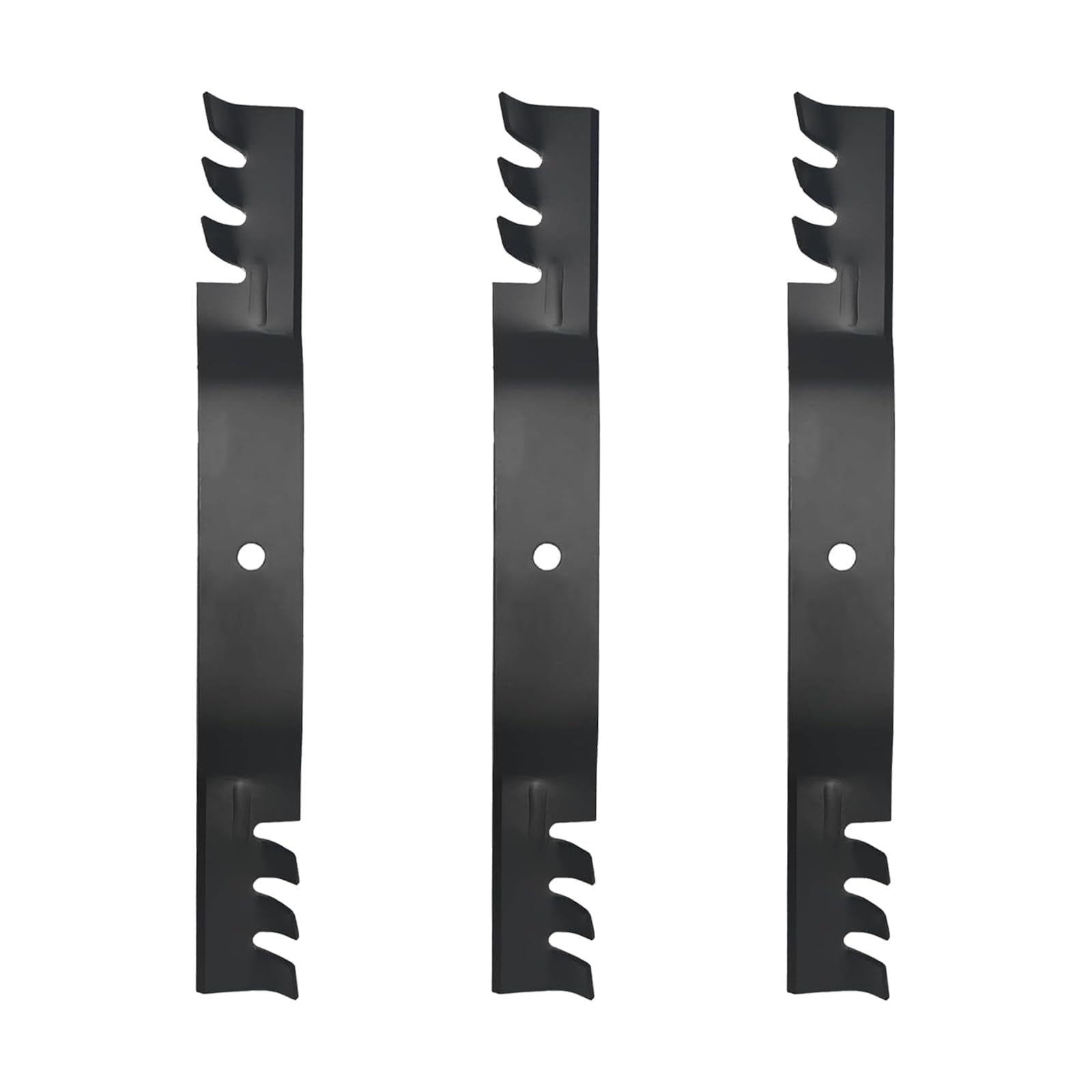 ZALANA toothed blade front view showing sharp edge and improved mulching