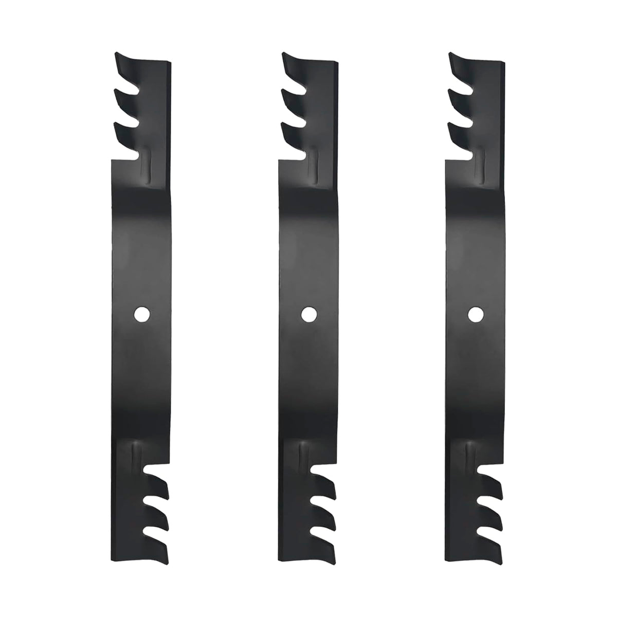 ZALANA toothed blade front view showing sharp edge and improved mulching