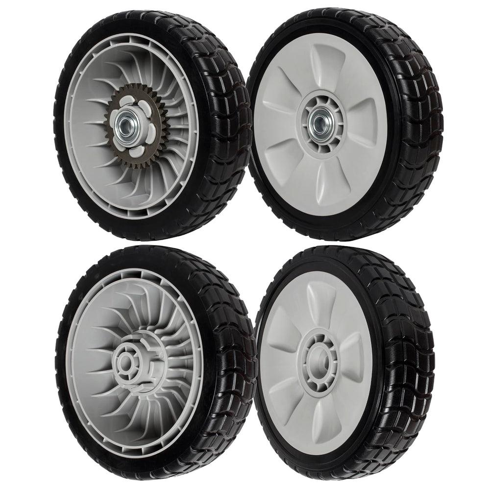 ZALANA front and rear wheels pack showing fit and durability for easy replacement