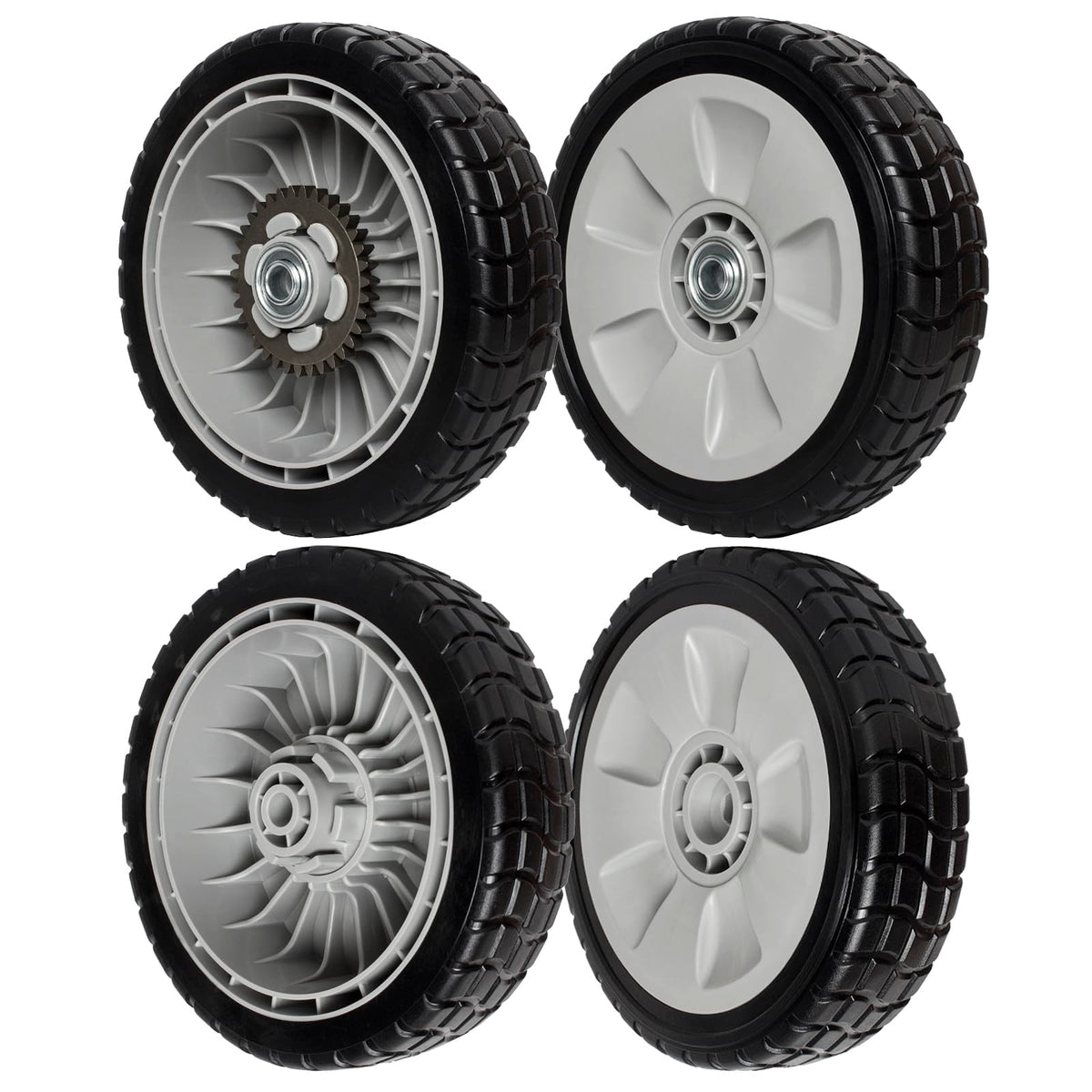ZALANA front and rear wheels pack showing fit and durability for easy replacement