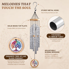 ZALMUNIA metal tubes close-up showing tuned lengths for clear, soothing tones