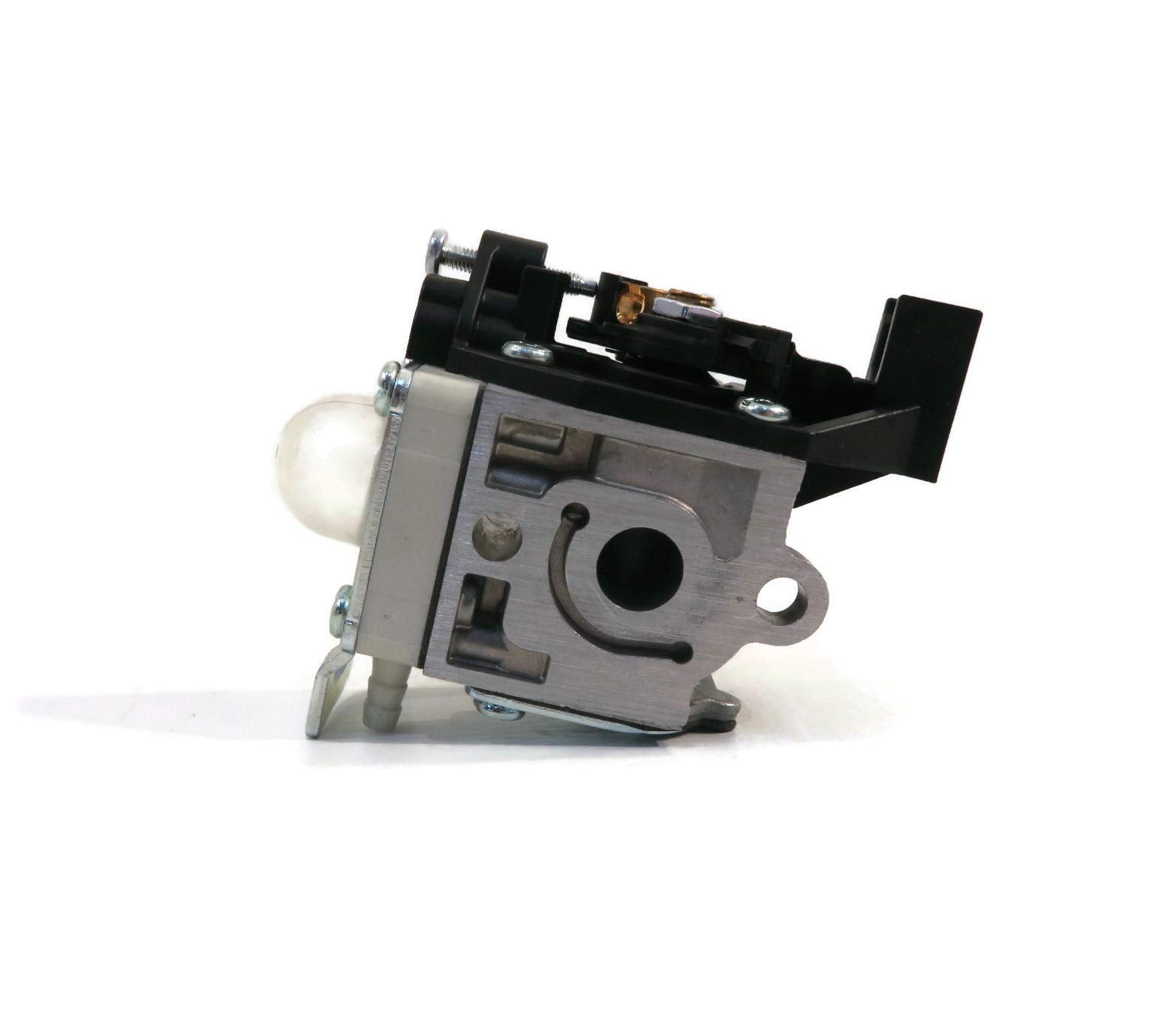 Zama carburetor next to ruler for scale showing correct replacement sizing