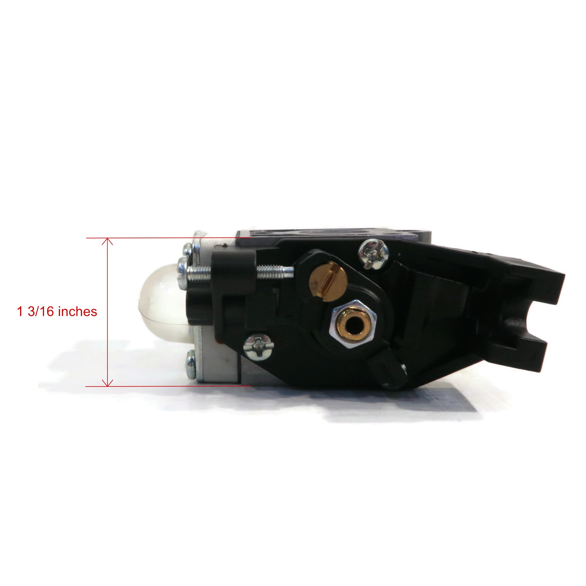 Zama carburetor mounting flange closeup showing secure OEM alignment benefit