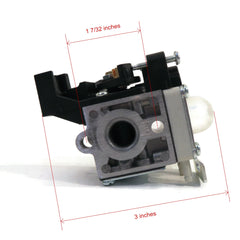 Zama carburetor side inlet detail showing precision ports for reliable fueling