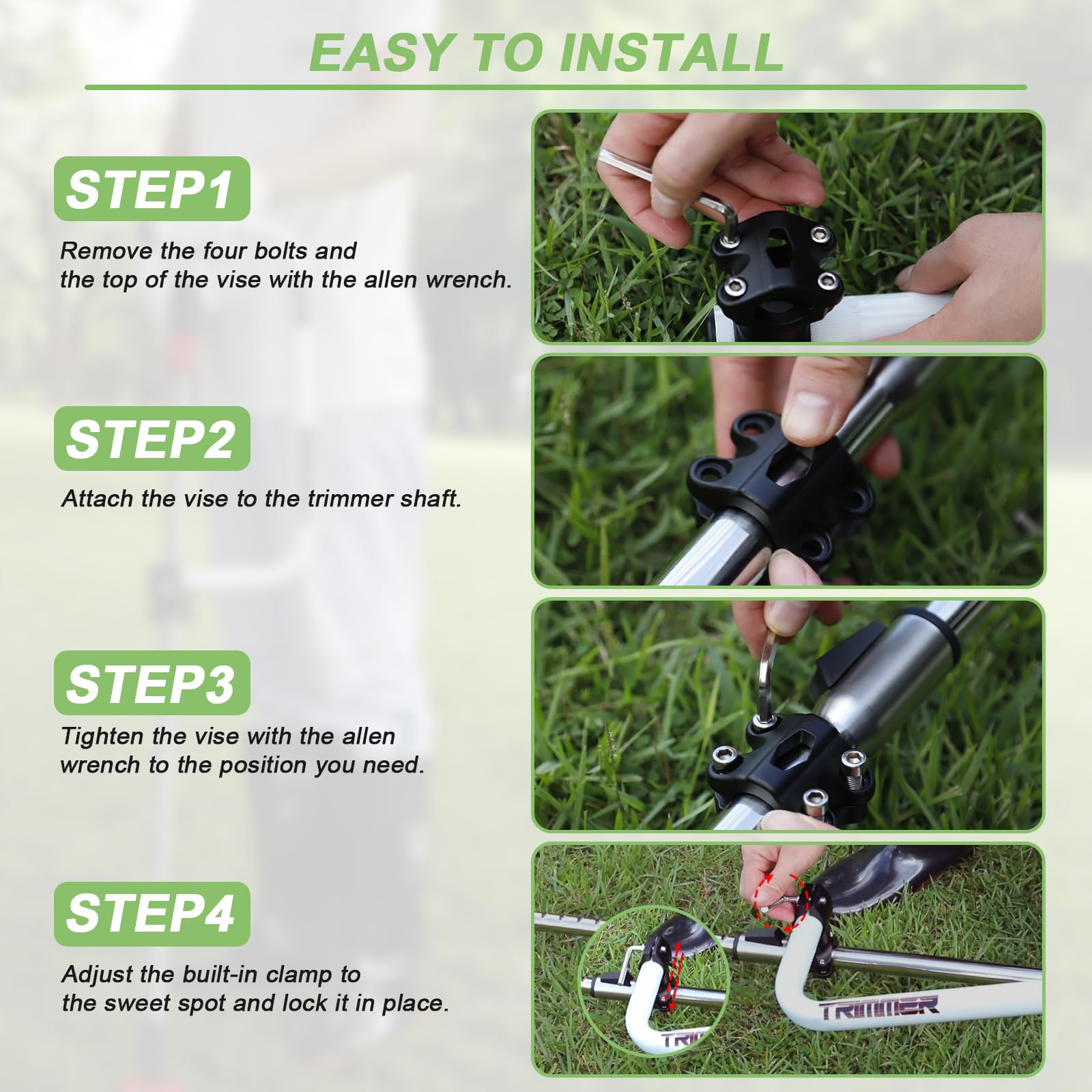 zamazi included 5mm Allen wrench and hardware for quick installation