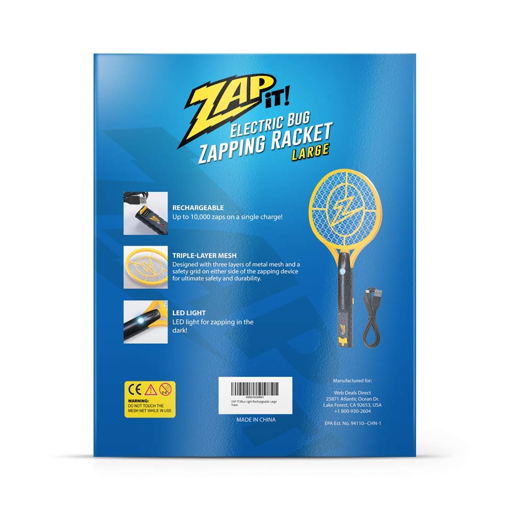 ZAP IT! ergonomic handle for comfortable, fatigue-free swings
