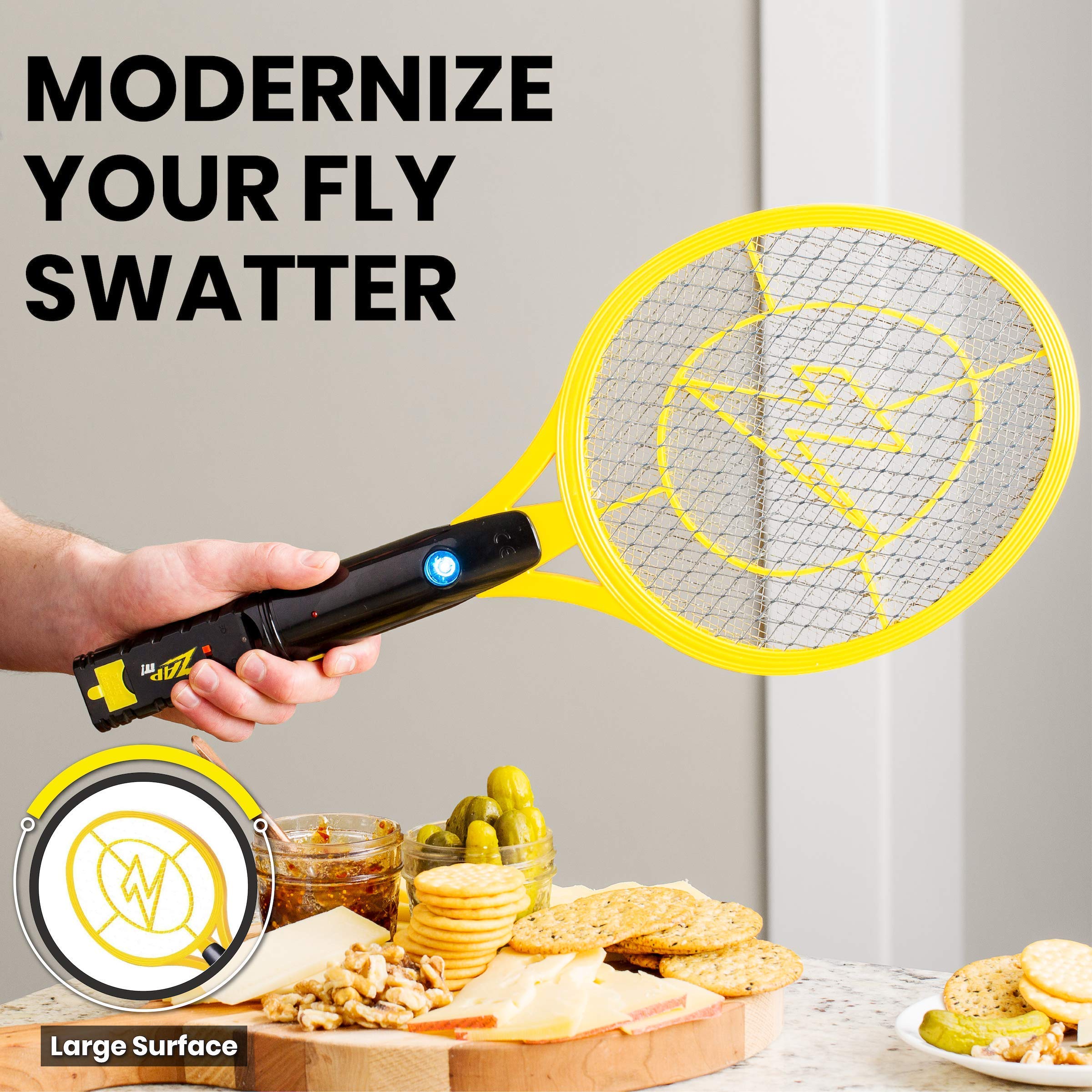 ZAP IT! blue LED activated to attract mosquitoes and gnats