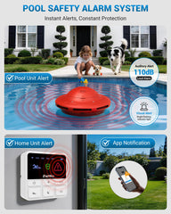 ZapWay close-up of floating sensor details highlighting durable construction and benefits