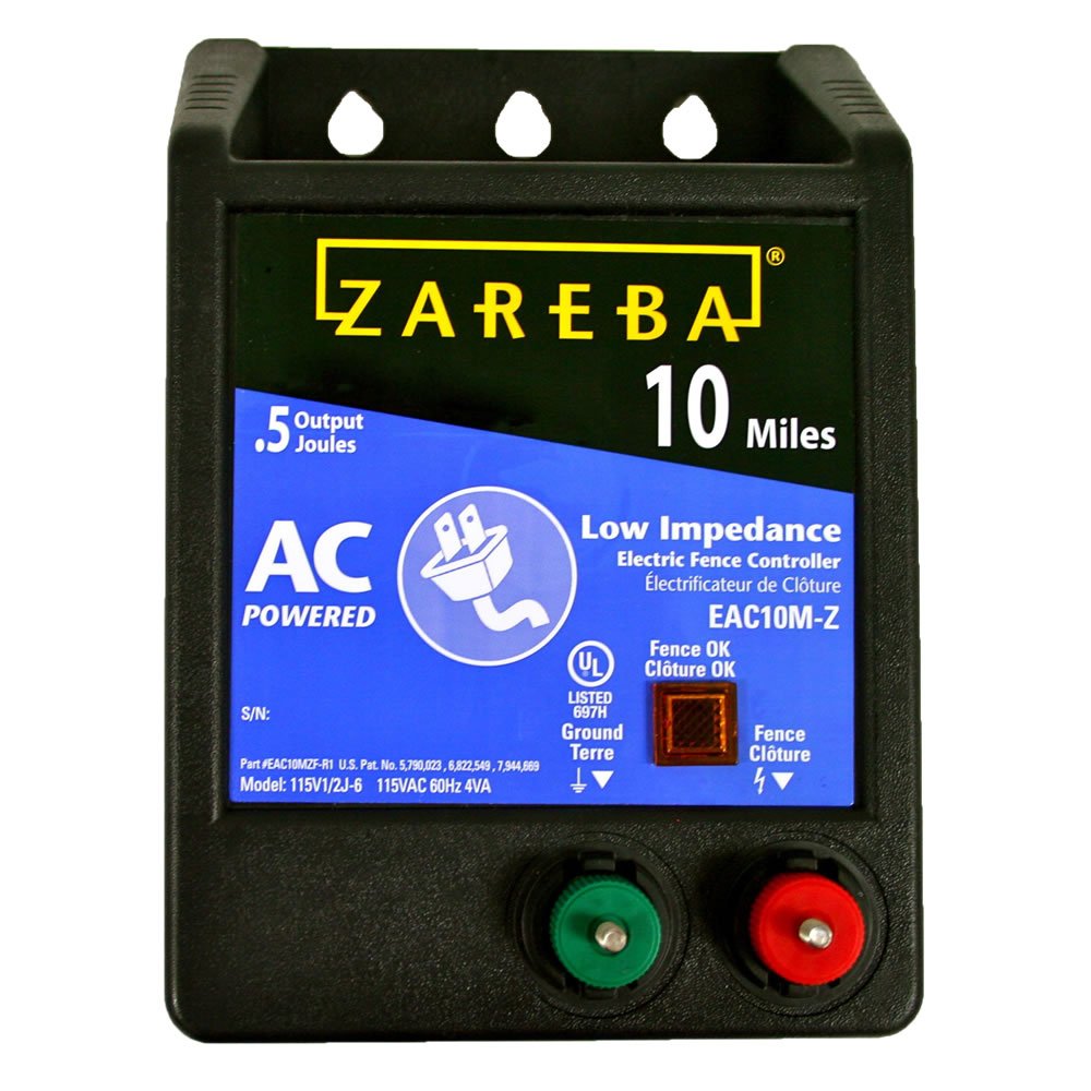 Zareba front panel and indicator light showing easy fence status checks