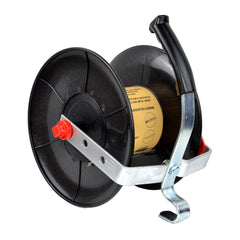 Zareba reel deployed in pasture demonstrating fast, tangle-free payout