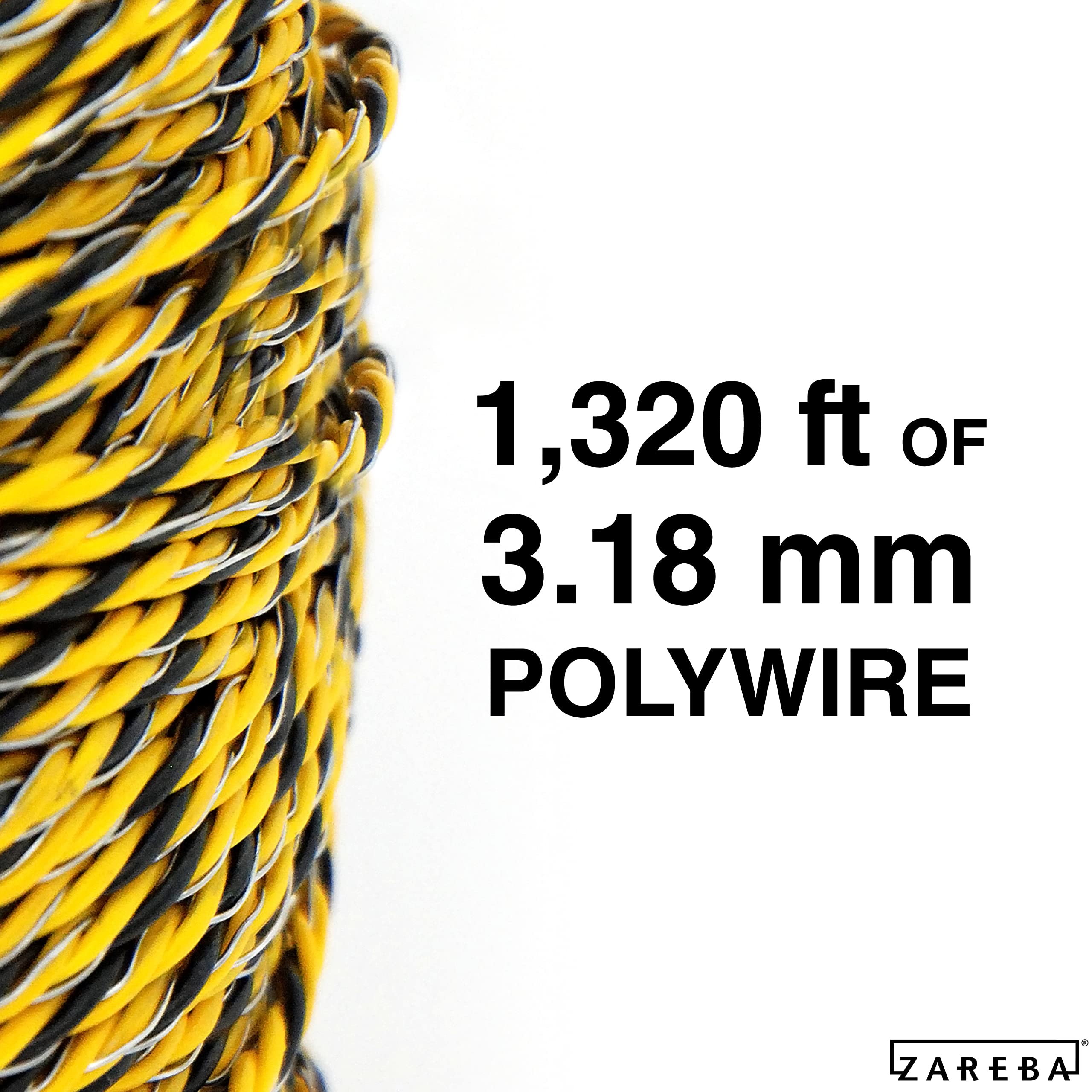 Zareba hands splicing polywire showing simple field repair benefit