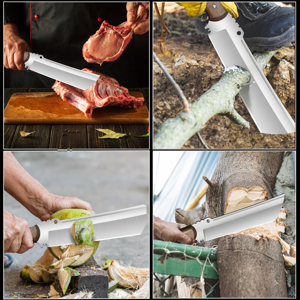 zarfand machete on outdoor table near campsite demonstrating versatile use