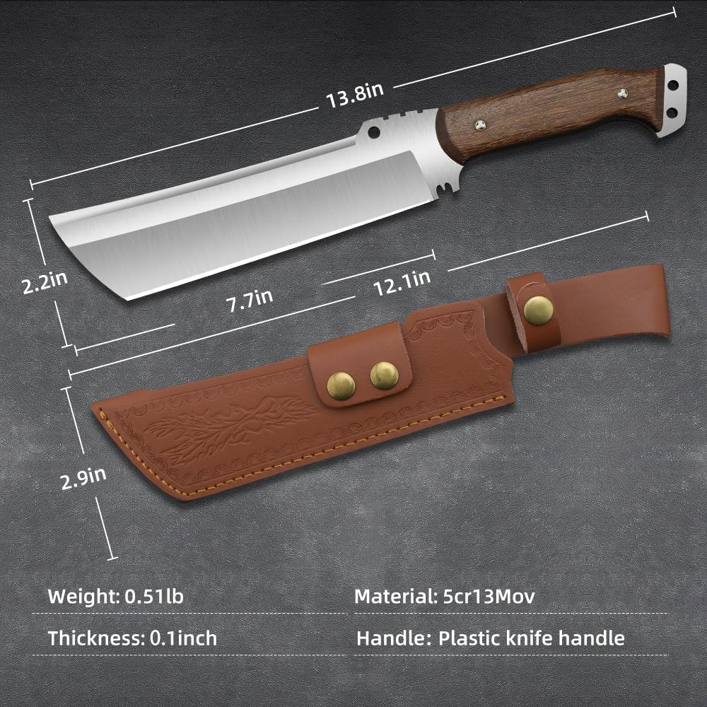 zarfand machete size comparison with hand to show scale and control