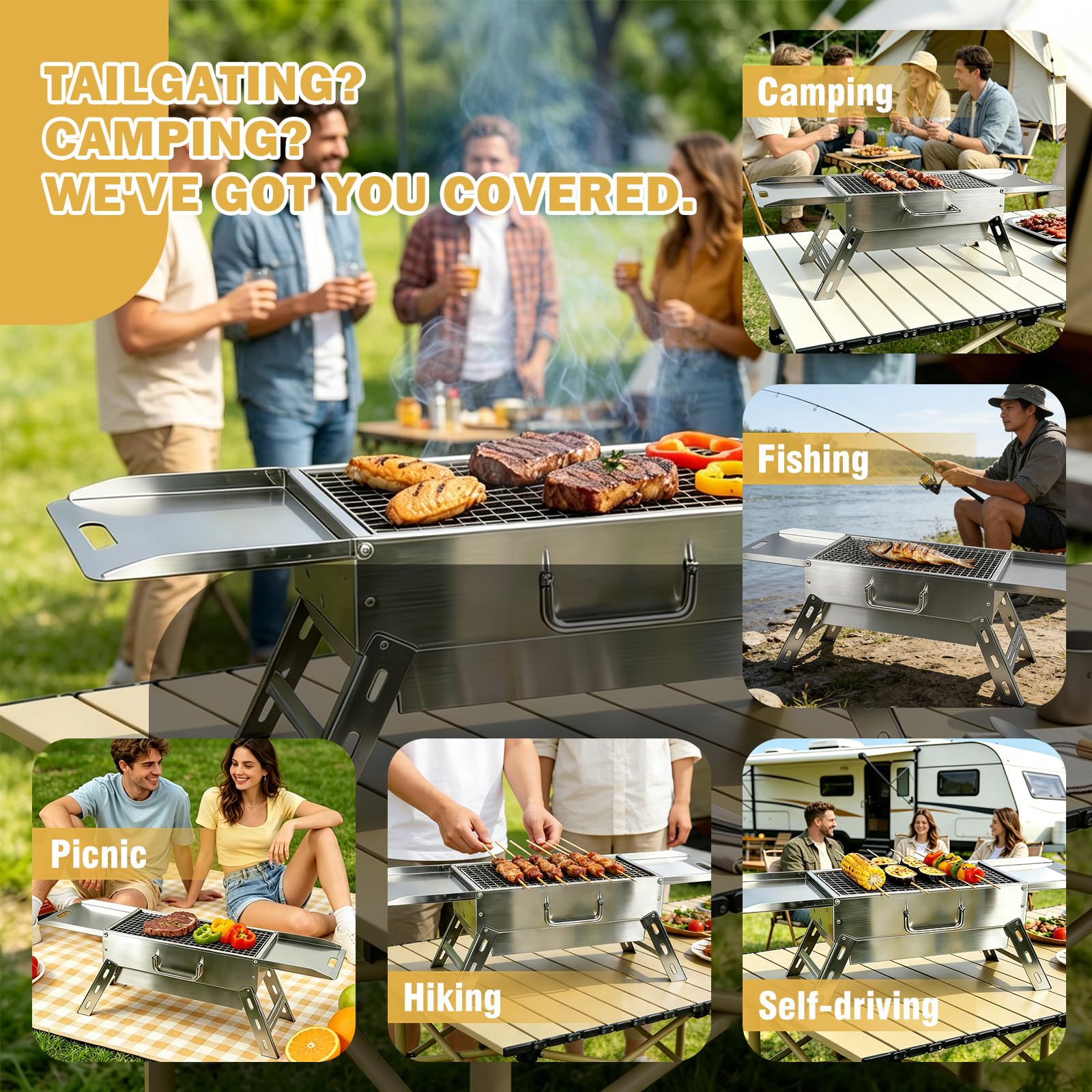 Zarkind carry bag and grill ready to travel for effortless transport