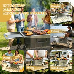 Zarkind carry bag and grill ready to travel for effortless transport