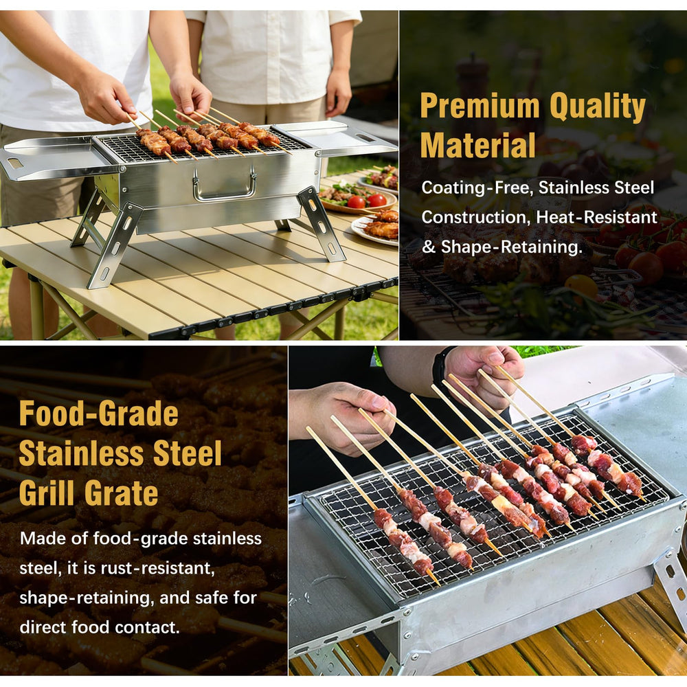 Zarkind in use camping scene delivering real-world portable BBQ convenience