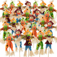 ZAUGONTW front grouping of scarecrows adding festive curb appeal