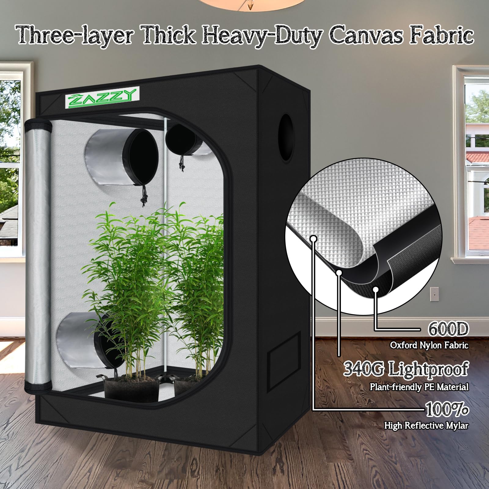 zazzy door zipper and access demonstrates smooth entry for convenient maintenance benefit