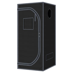 zazzy front view grow tent showing compact footprint and durable frame benefit light control