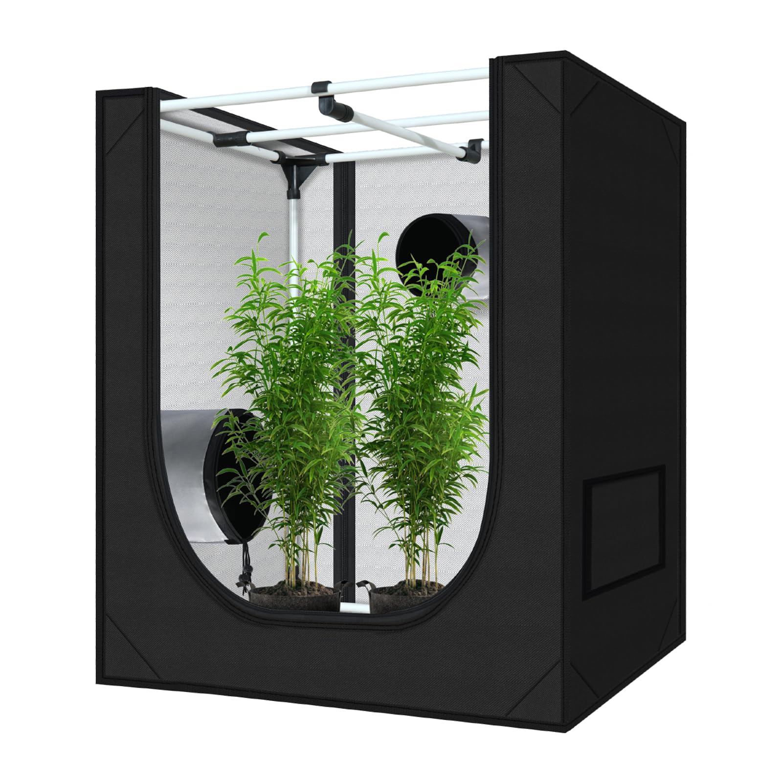 zazzy front view tent showing compact footprint and sturdy frame for efficient grows