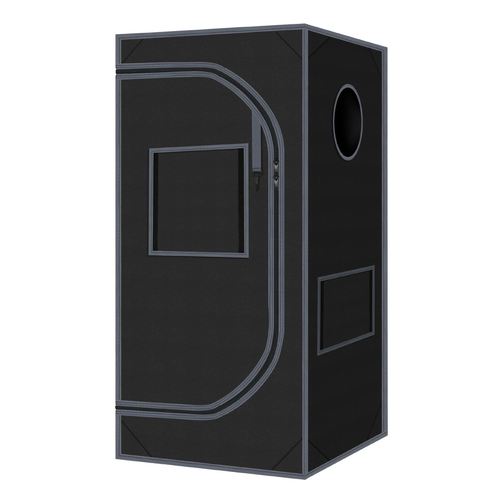 zazzy front exterior view showing compact tent and durable canvas benefit space-saving setup
