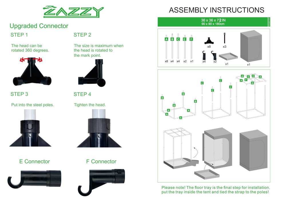 zazzy in use with lights and plants highlighting efficient canopy coverage