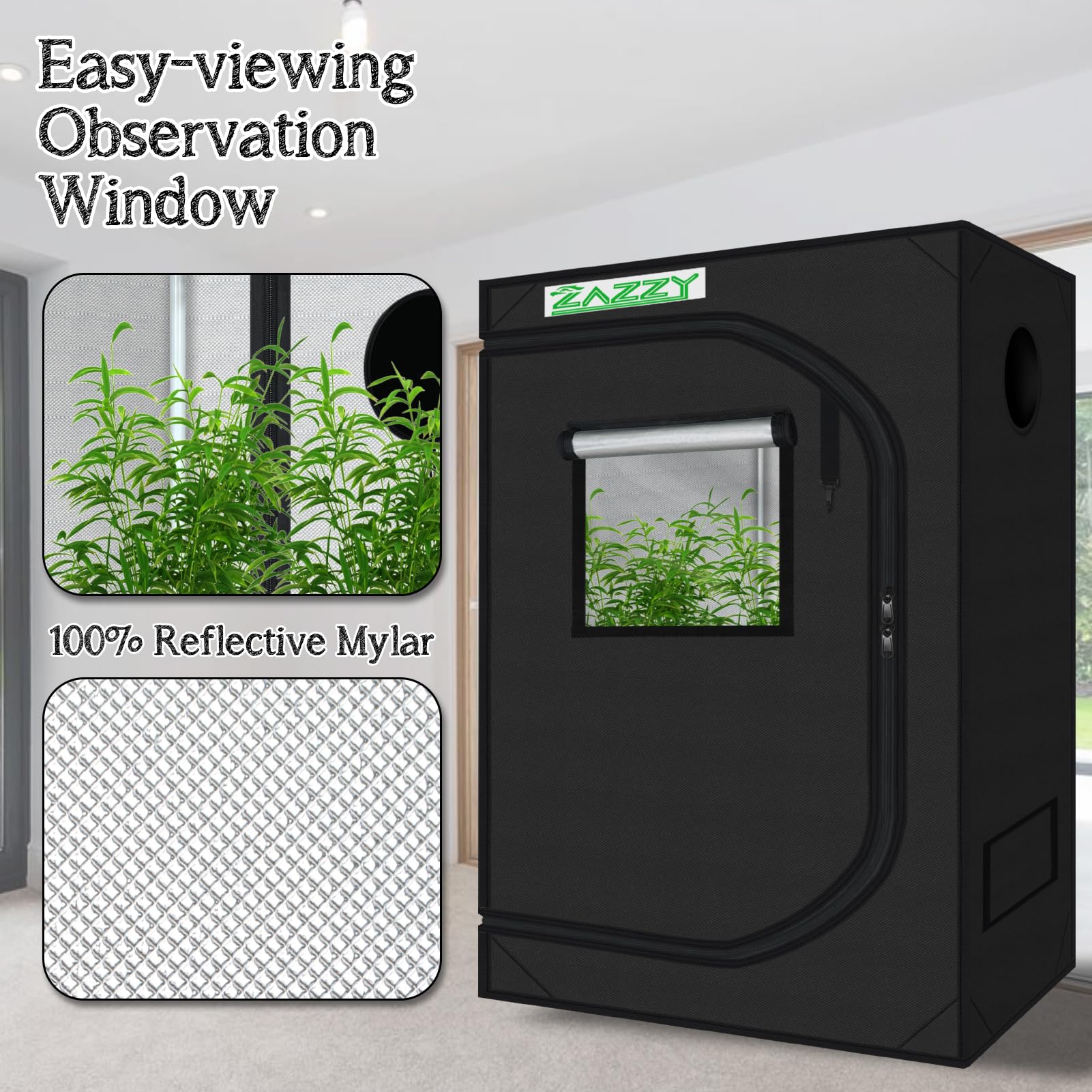 zazzy observation window closeup allows quick monitoring without disturbing environment benefit