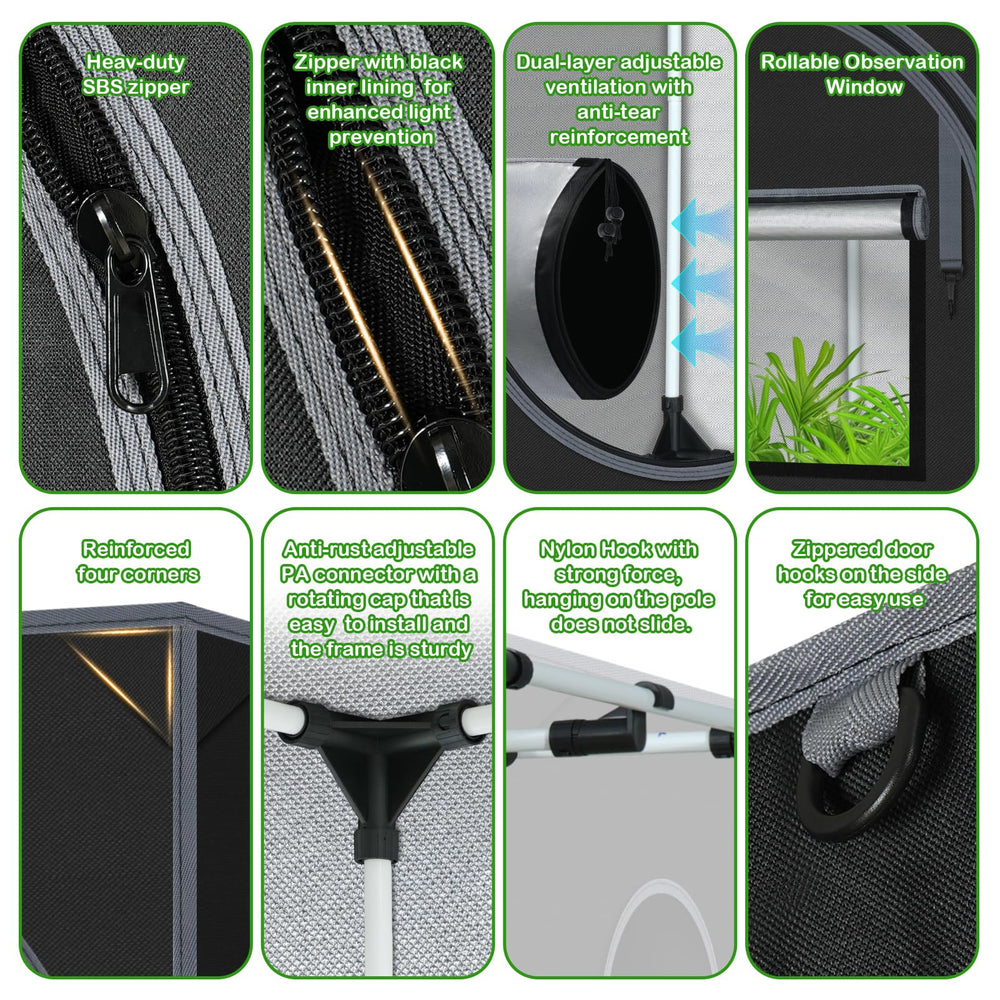 zazzy PA corner connector close-up demonstrating reinforced stability and secure pole support