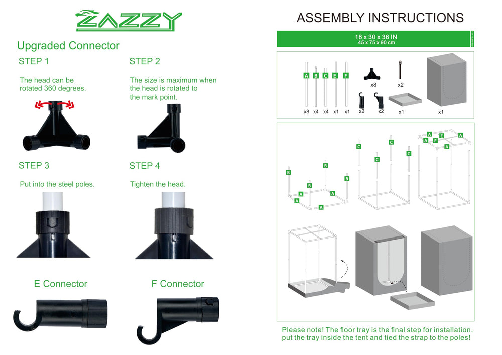 zazzy boxed tent packaging ready to ship protecting product and simplifying setup