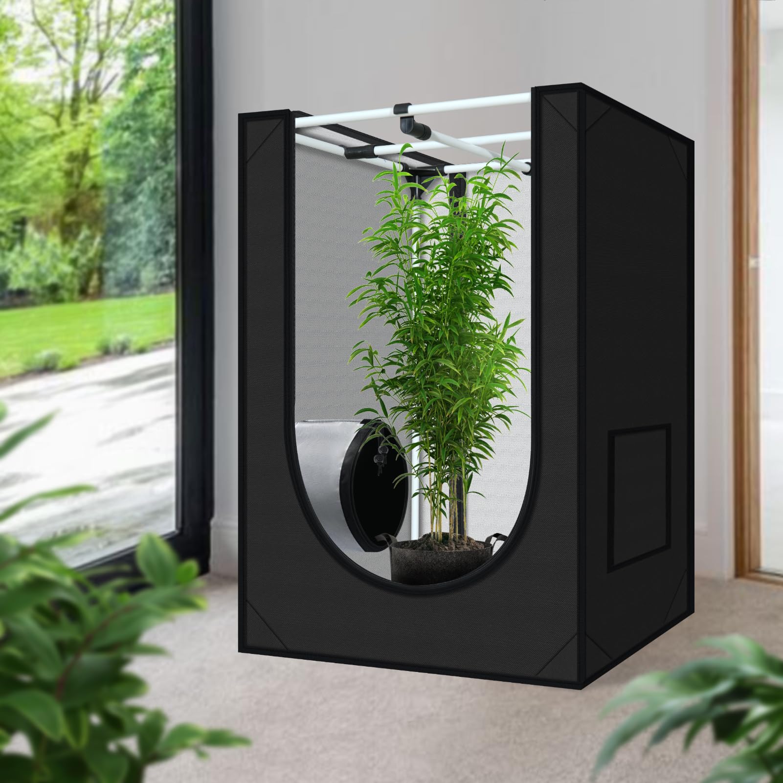 zazzy reflective mylar interior improving light efficiency for plants