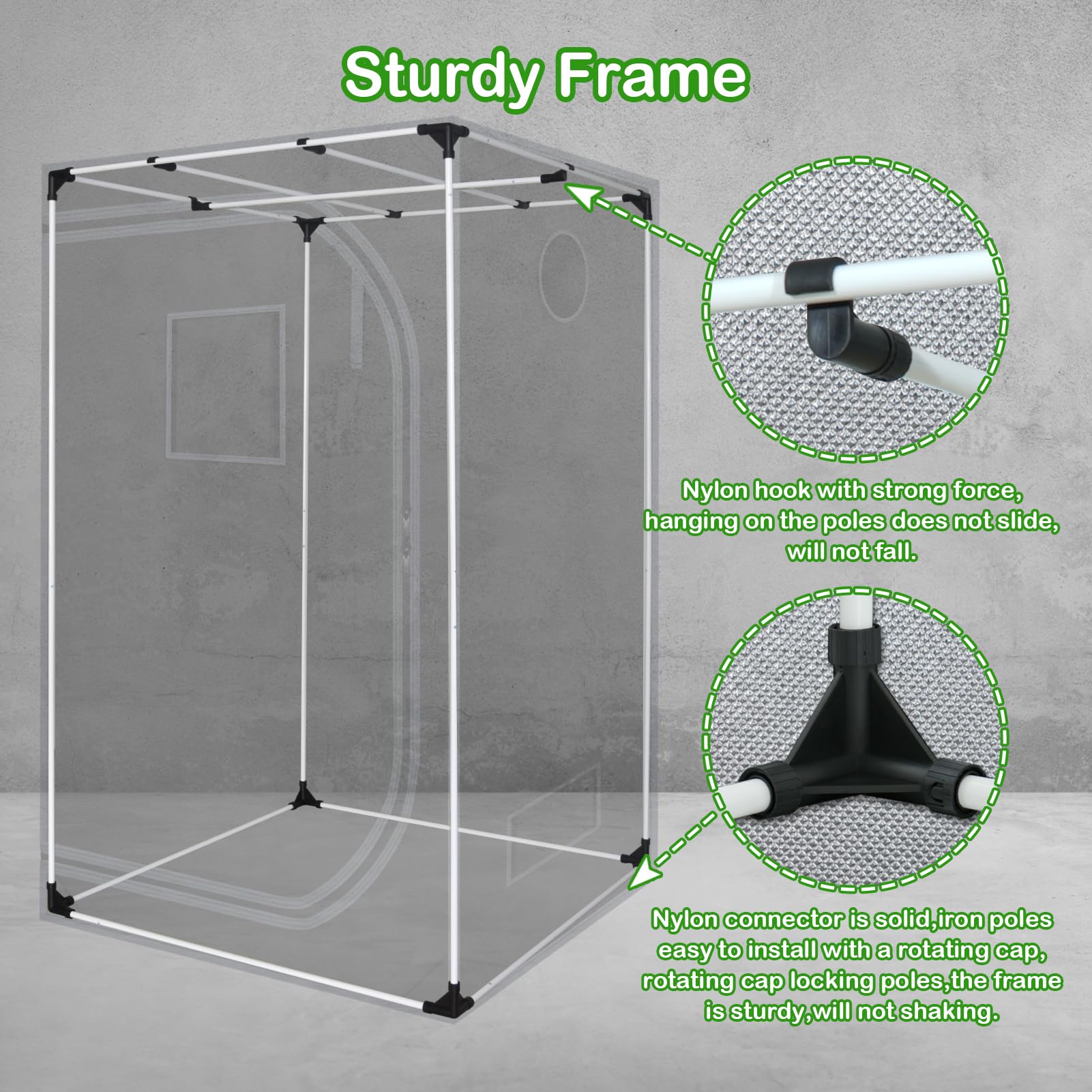 zazzy tent in use with grow lights showing optimized light distribution benefit