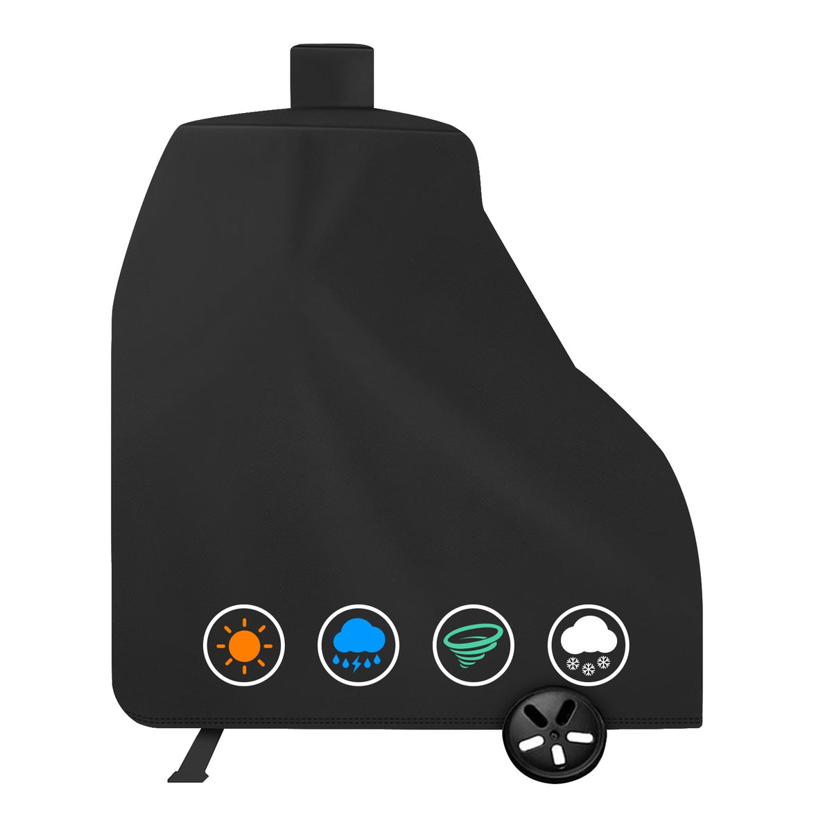 ZBXFCSH front view of cover showing full smoker protection and clean fit