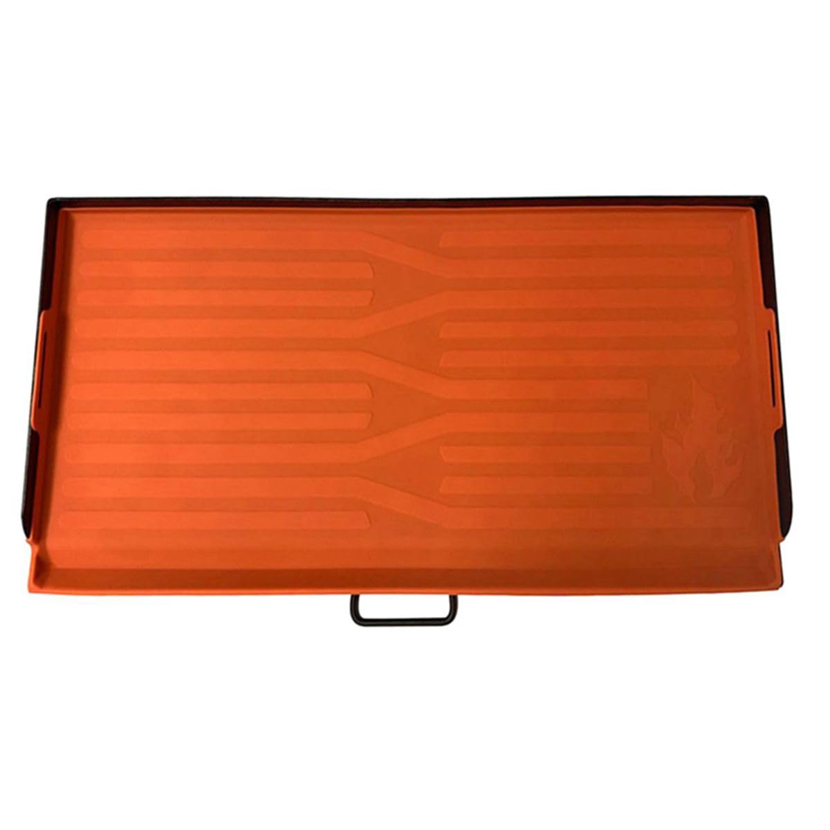 ZBXFCSH front view showing full 32x14 mat protecting griddle surface
