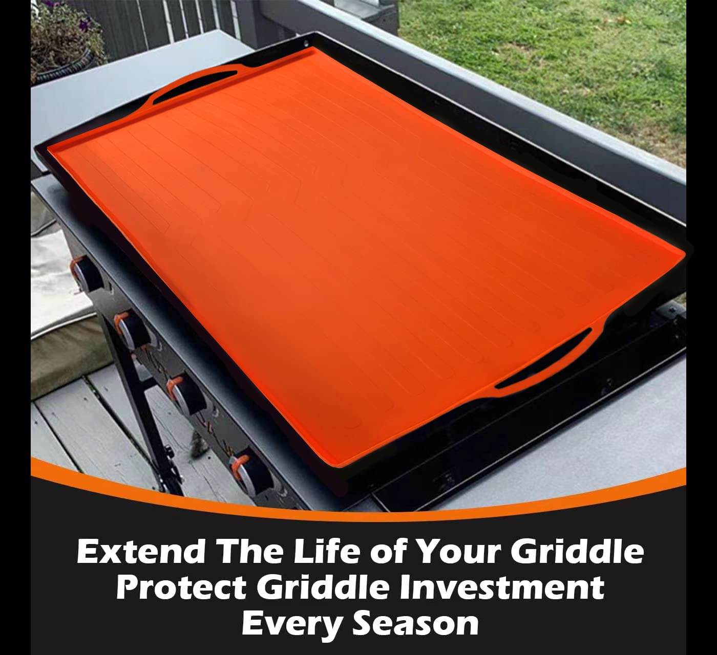 ZBXFCSH in a backyard setup keeping griddle clean and cook-ready
