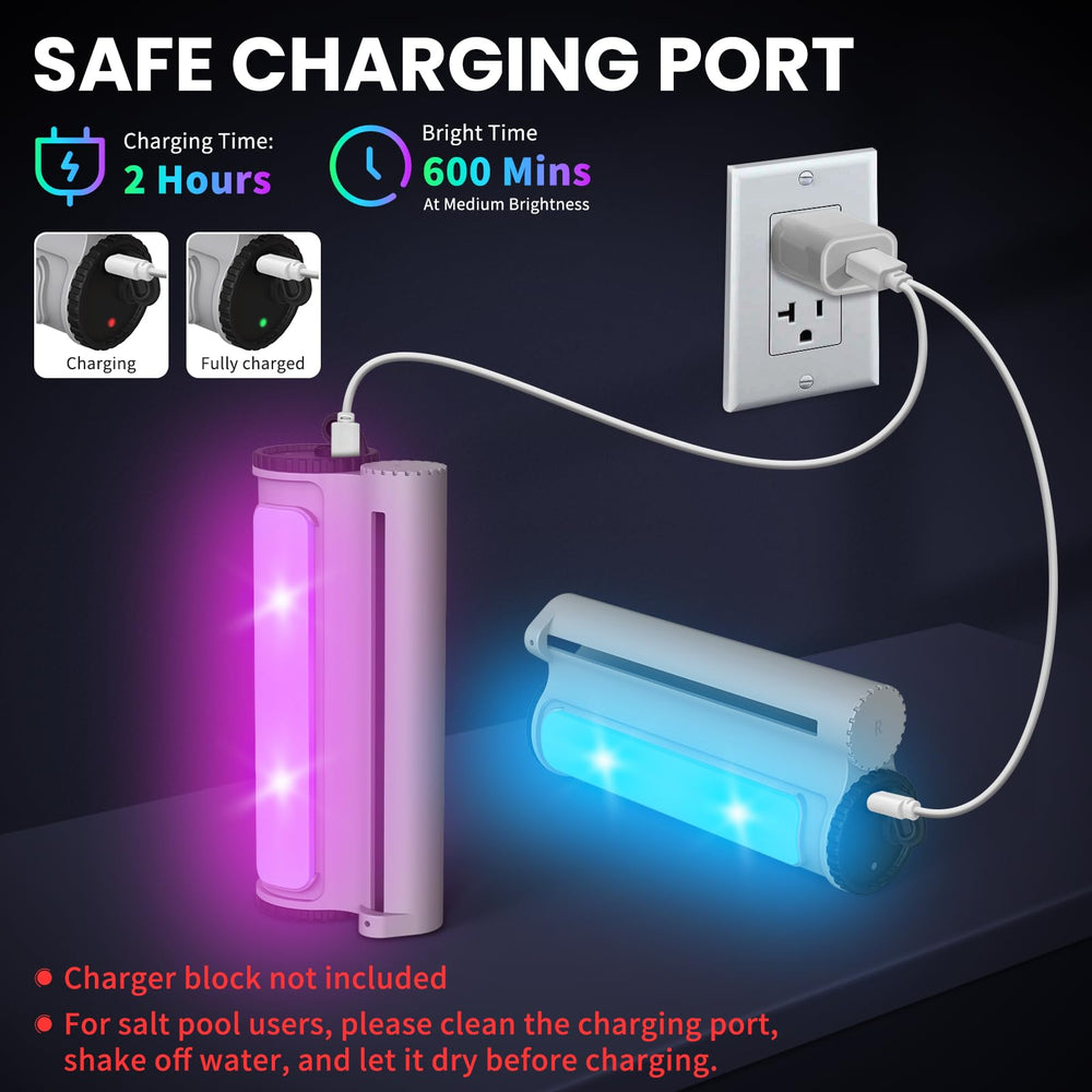 ZCONIEY battery port and charging detail showing rechargeable convenience