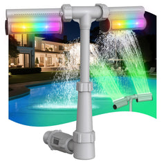ZCONIEY front view assembled fountain showing compact design and easy mount benefit