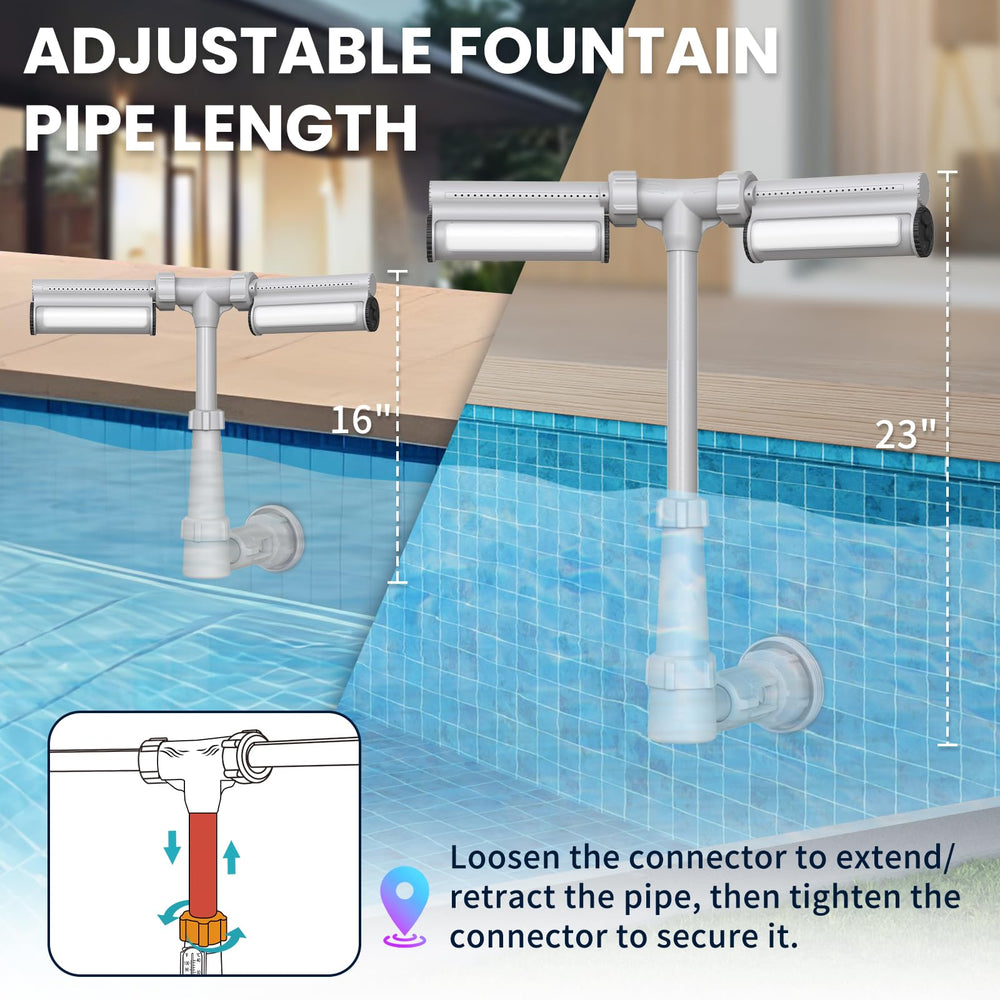 ZCONIEY installed on above-ground pool highlighting simple fast installation