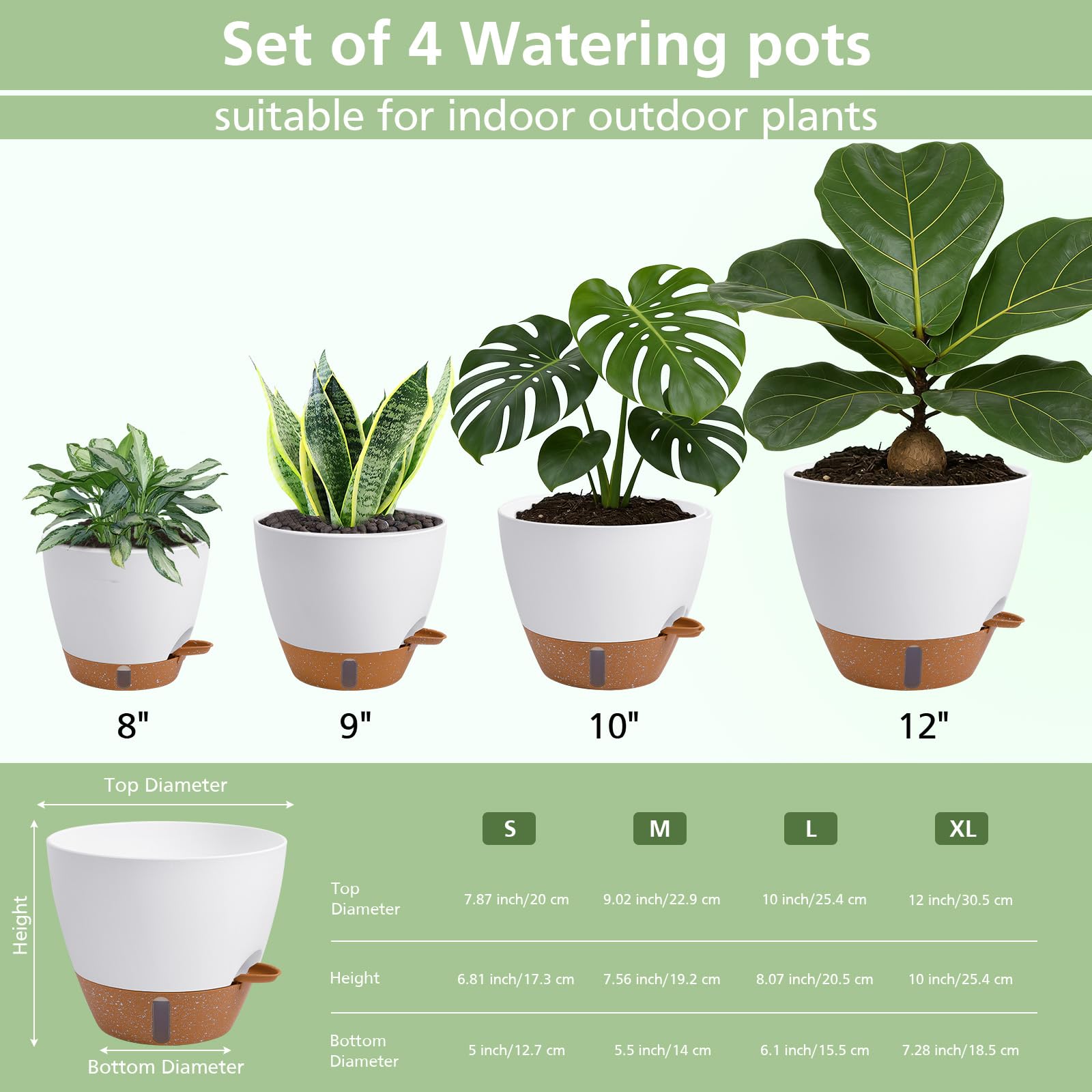 ZDZDFF pots in use on indoor shelf for attractive low-maintenance greenery