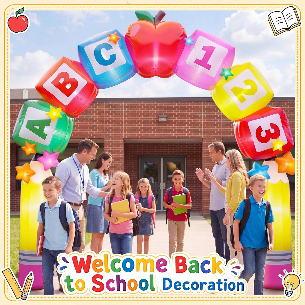 ZeahVeyora arch next to children to show scale and crowd friendliness