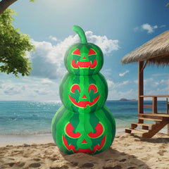 ZeahVeyora front view of inflated Jack O' Melon showing festive curb appeal