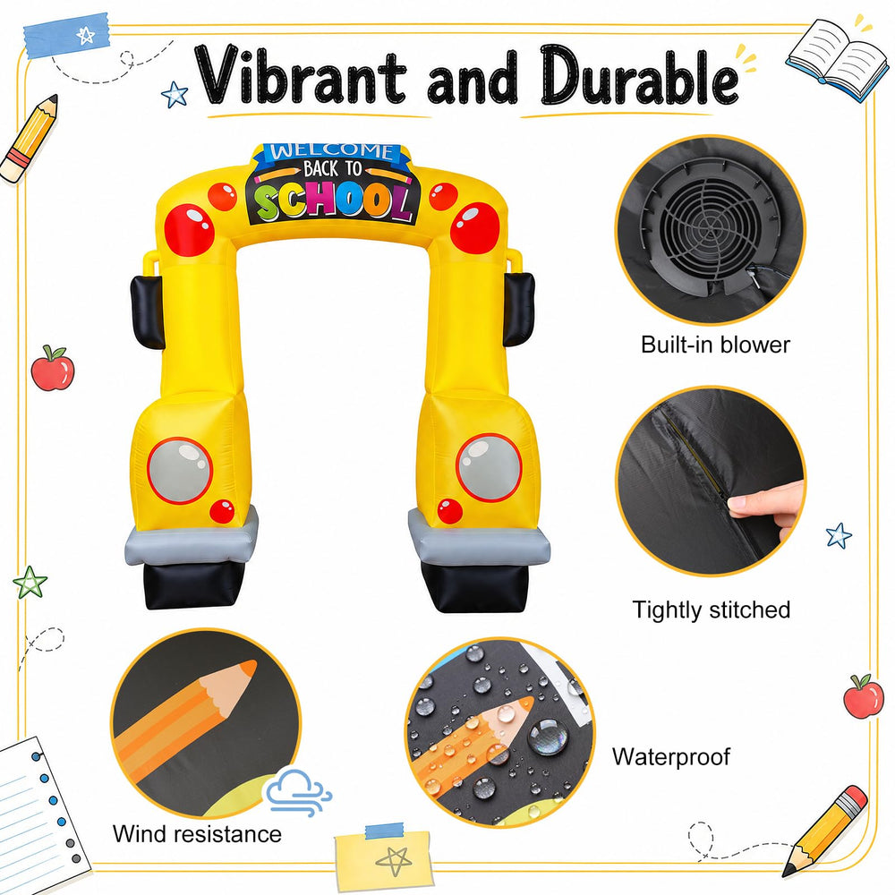 ZeahVeyora school bus arch close seam fabric demonstrating tear resistance