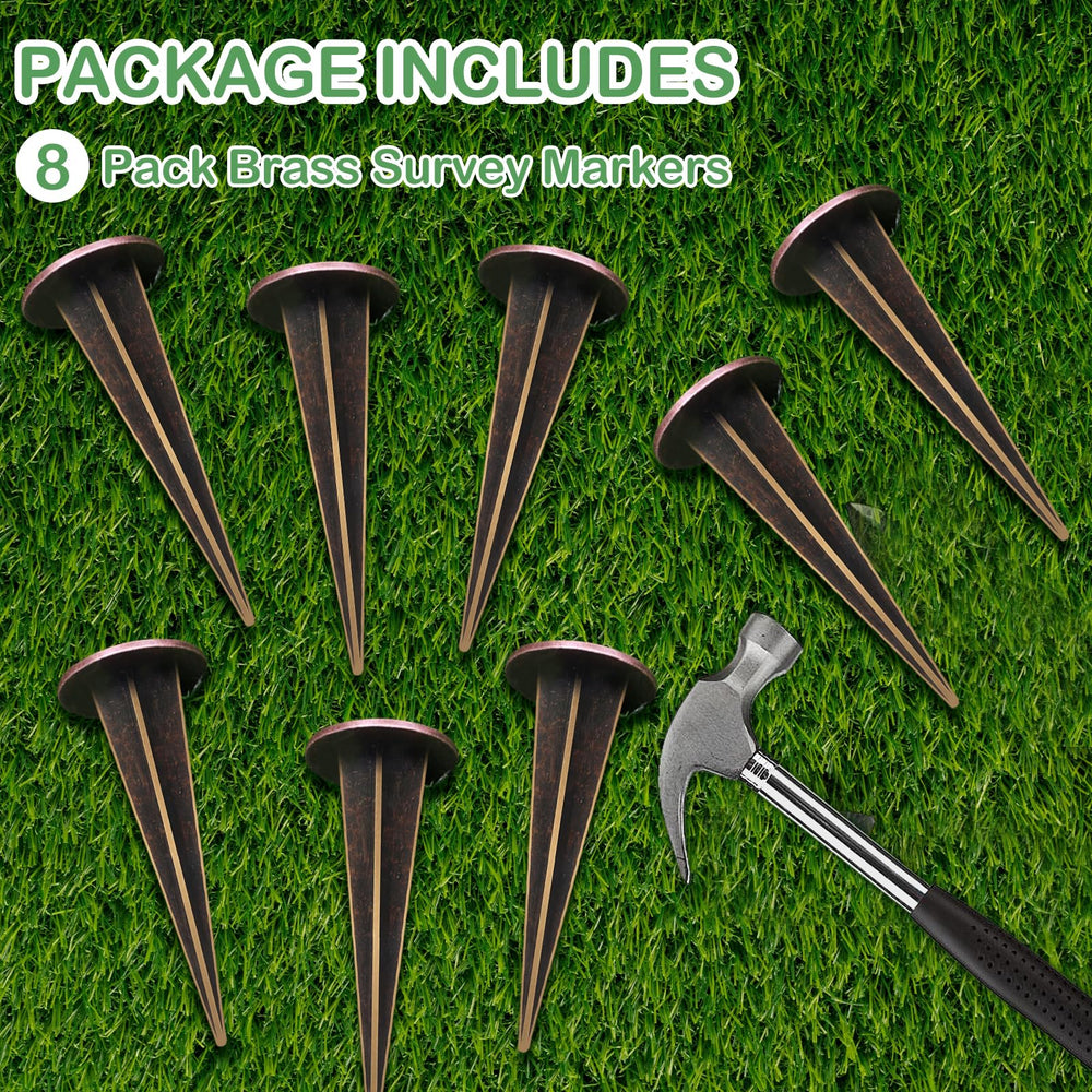 Zealor marker installed flush in lawn, safe to mow and walk over without catching
