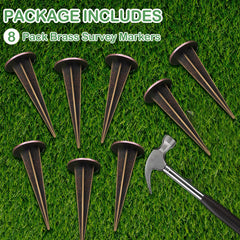 Zealor marker installed flush in lawn, safe to mow and walk over without catching
